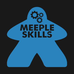 Meeple Skills Blue Logo T-Shirt