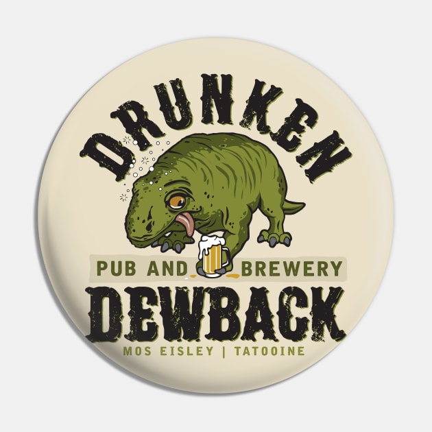 The Drunken Dewback Pin by MindsparkCreative