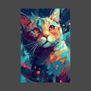 Abstract Cat T-Shirt