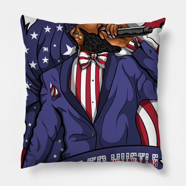 Nipsey HUSSLE Pillow by Floridart