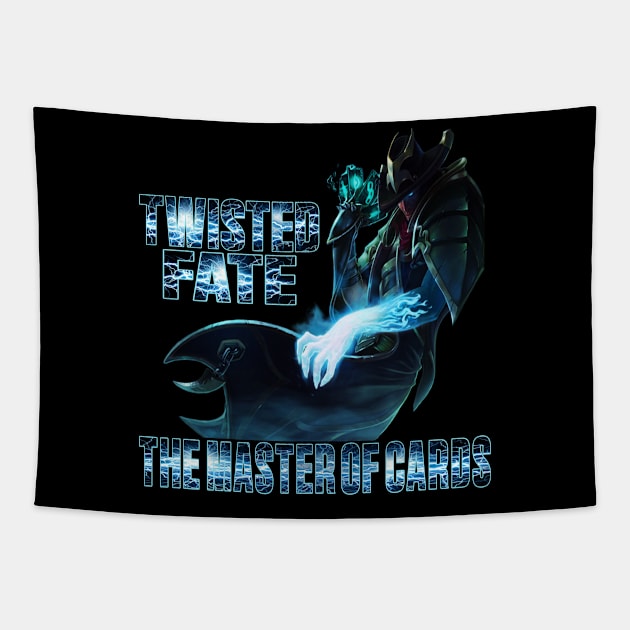 The Master Of Cards Tapestry by hamada_pop