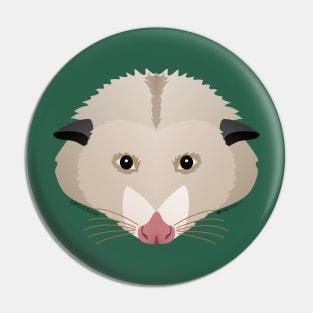 Baby Possum Face Pin