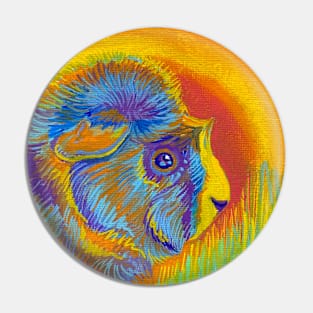 Psychedelic Guinea pig Pin