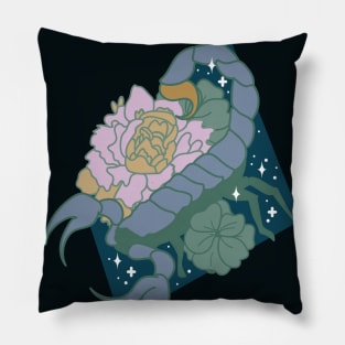 Scorpio Scorpion (Teal) Pillow