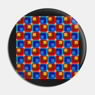 retro 1950's style geometrical pattern Pin