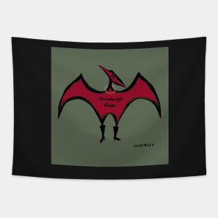 Pterodactyls Reign in Cherry Tapestry