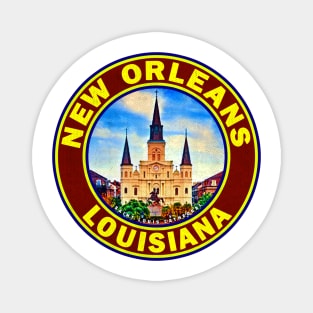 New Orleans Louisiana Saint Louis Louisiana The Big Easy St LA Mardi Gras Magnet