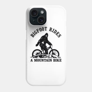 bigfoot rides a mountain bike Phone Case