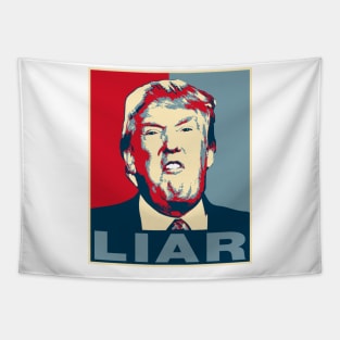 Trump Liar Poster Tapestry