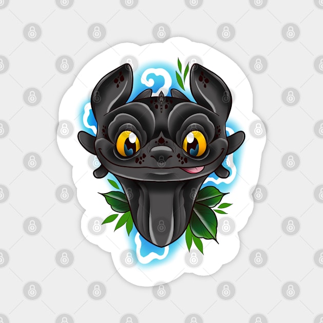 Toothless Magnet by Jurassic Ink