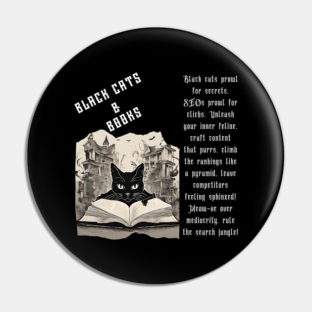 Black Cats and Books (Funny Motivational and Inspirational Cat Quote) Pin by Inspire Me 