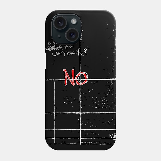Coolness Doodle White Phone Case by Mijumi Doodles