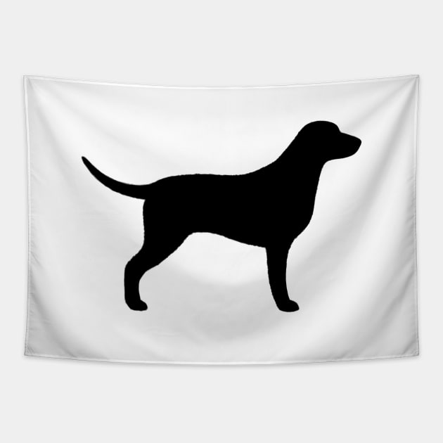 Curly Coated Retriever Silhouette Tapestry by Coffee Squirrel