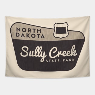 Sully Creek State Park North Dakota Welcome Sign Tapestry