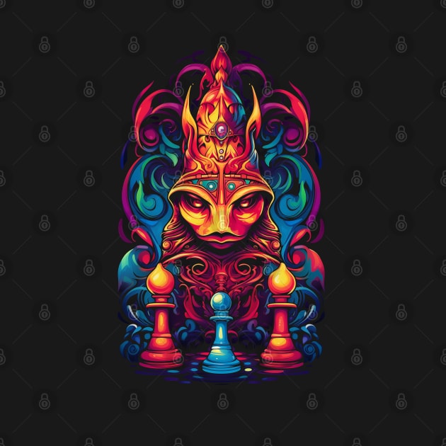 Psychedelic Chess Art by TNM Design