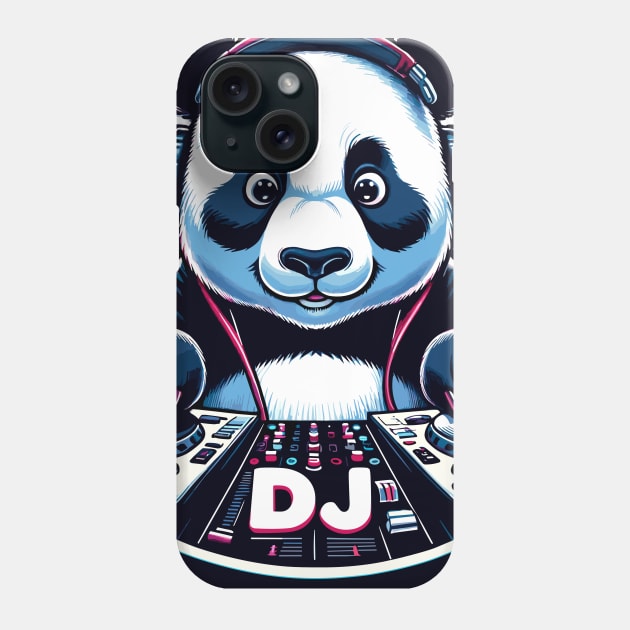 DJ Panda monium, Spinning Decks, Wild Beats! Phone Case by maknatess