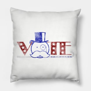 Vote Railroads Pillow