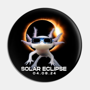 Celestial Axolotl Eclipse: Trendy Tee for Axolotl Admirers and Eclipses Pin