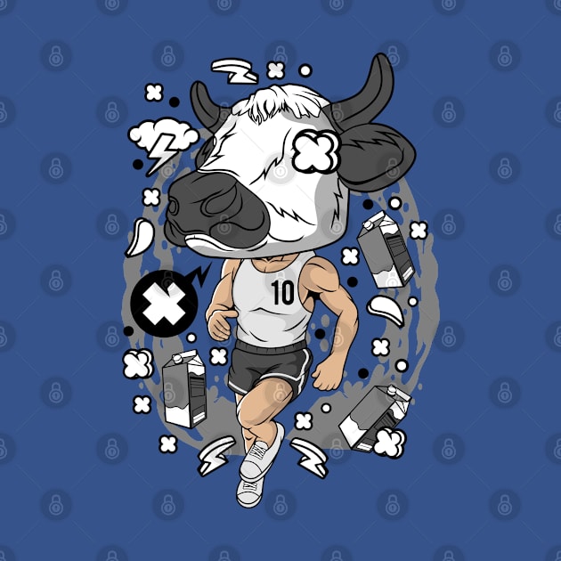 athlete cow head by Mako Design 