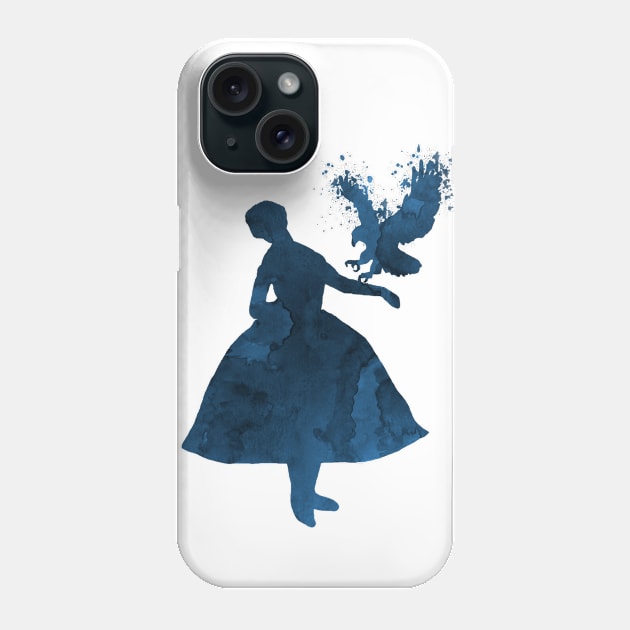 A girl with an eagle Phone Case by TheJollyMarten