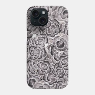 Black & White Floral. Phone Case