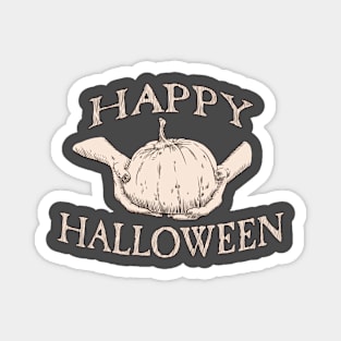 Sepia Halloween Pumpkin Magnet