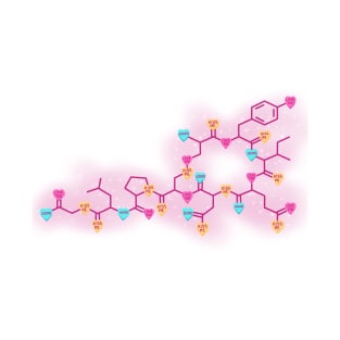 Candy Heart Oxytocin Molecule T-Shirt