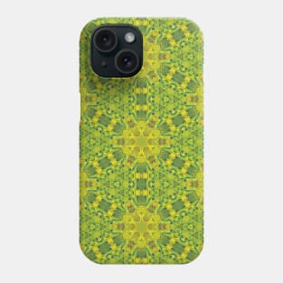 Pea Green, and Light Yellow Random Pattern - WelshDesignsTP004 Phone Case