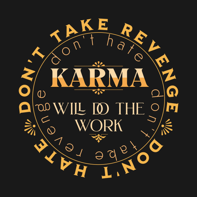 Don't Take Revenge Karma Quote Citation Inspiration Message Phrase by Cubebox