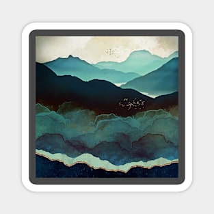 Indigo Mountains Magnet