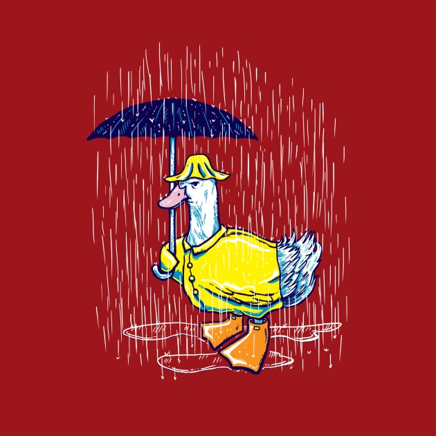 Rain Annoyed Duck by nickv47