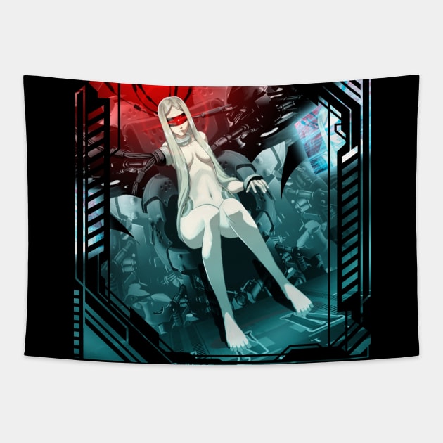 Red Horizon - Eva - Revoke Tapestry by JascoGames