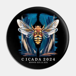 "Cicada 2024 Brood XIX & XIII" Tee - Excellent design Pin