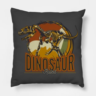 Dinosaur Ruled: Unleashing Ancient Majesty Pillow