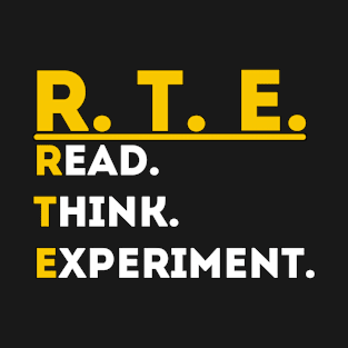 Read, Think, Experiment. | Self Improvement | Life | Quotes | Purple T-Shirt