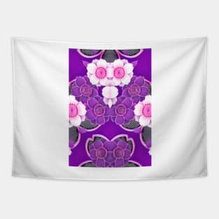 Purple Floral Tapestry