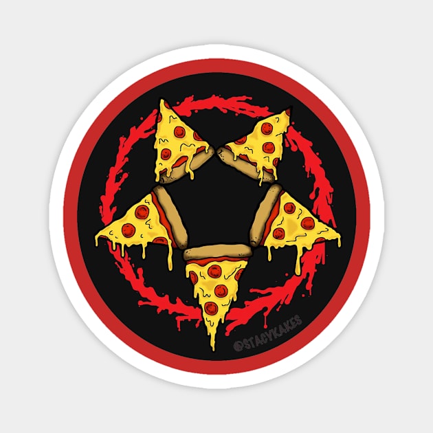 Pizza Pentagram Magnet by Stacy Kakes