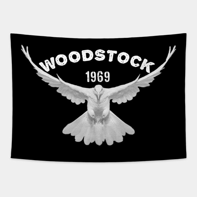 Woodstock peace dove Tapestry by emma17