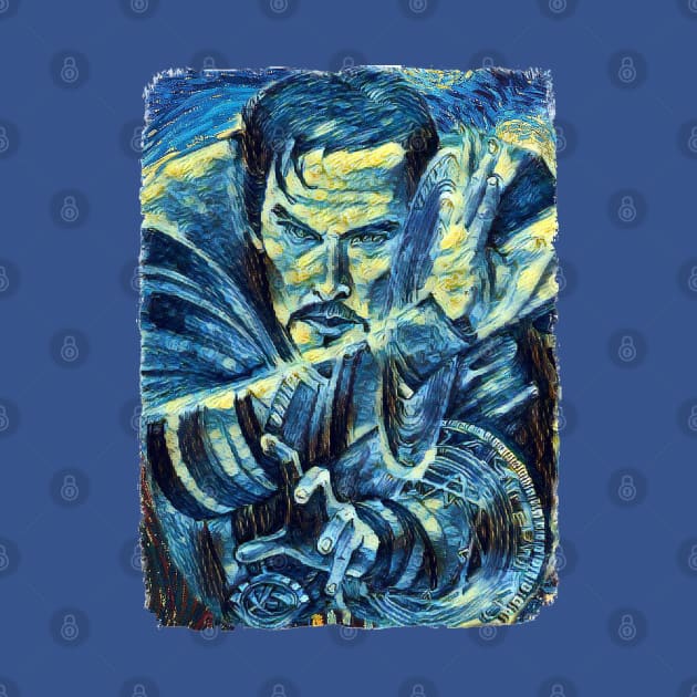 Dr Strange Van Gogh Style by todos