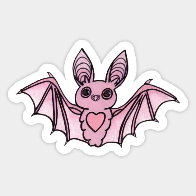 Bat Pink REFLECTIVE Stickers 