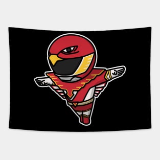 Red Hawk Choujin Sentai Jetman Chibi Style Kawaii Tapestry