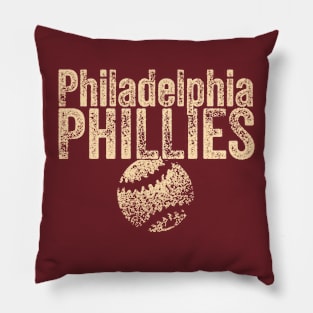 Phillies Vintage Weathered Pillow