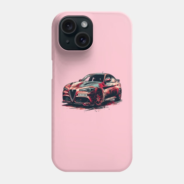 Alfa Romeo Giulia Phone Case by Vehicles-Art