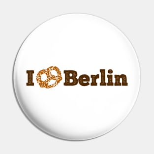 I love Berlin - brown pretzel Pin