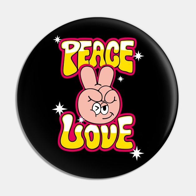 Peace and Love Pin by Aiko Tsui