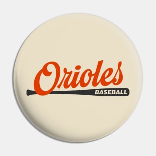Orioles Baseball Bat Pin