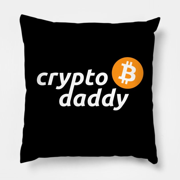 Crypto Daddy - Bitcoin Pillow by StickSicky