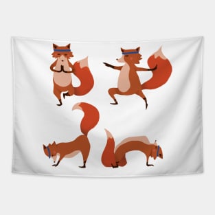 Fox Yoga Tapestry