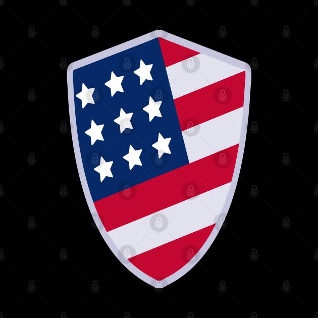 US Flag Shield by madeinchorley