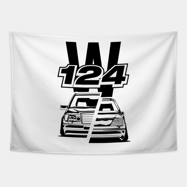 W124 Stance Classic Tapestry by dygus